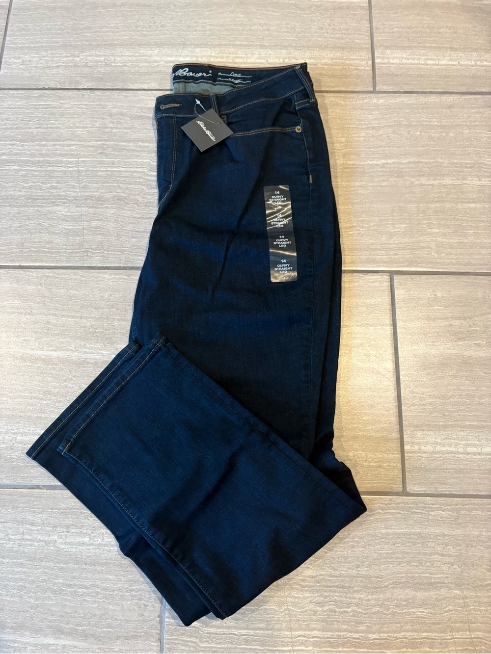 Eddie Bauer Women's Boot Cut Jeans in Dark Indigo